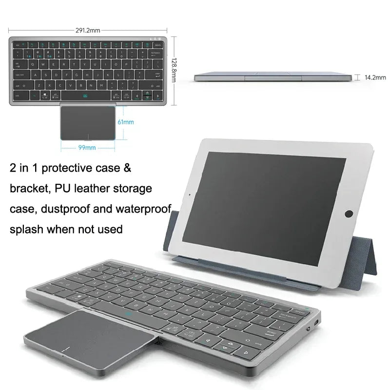 Consept Keyboard With Rotatable Touchpad KF8700 - Three