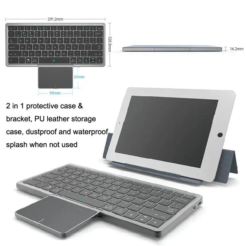 Consept Keyboard With Rotatable Touchpad KF8700 - Three
