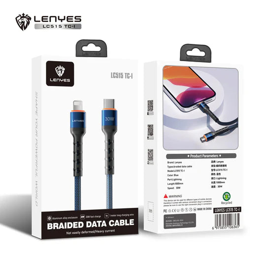 Lenyes Type-C to Lightning 12W Fast Charging Data Cable LC515TC-I