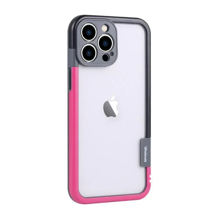 Colorful Silicone Bumper Frame Case iPhone 15 Pro - Three