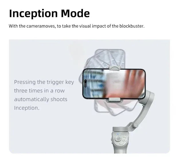 TOKQI Handheld 3-Axis Gimbal Phone Holder M01 - Three