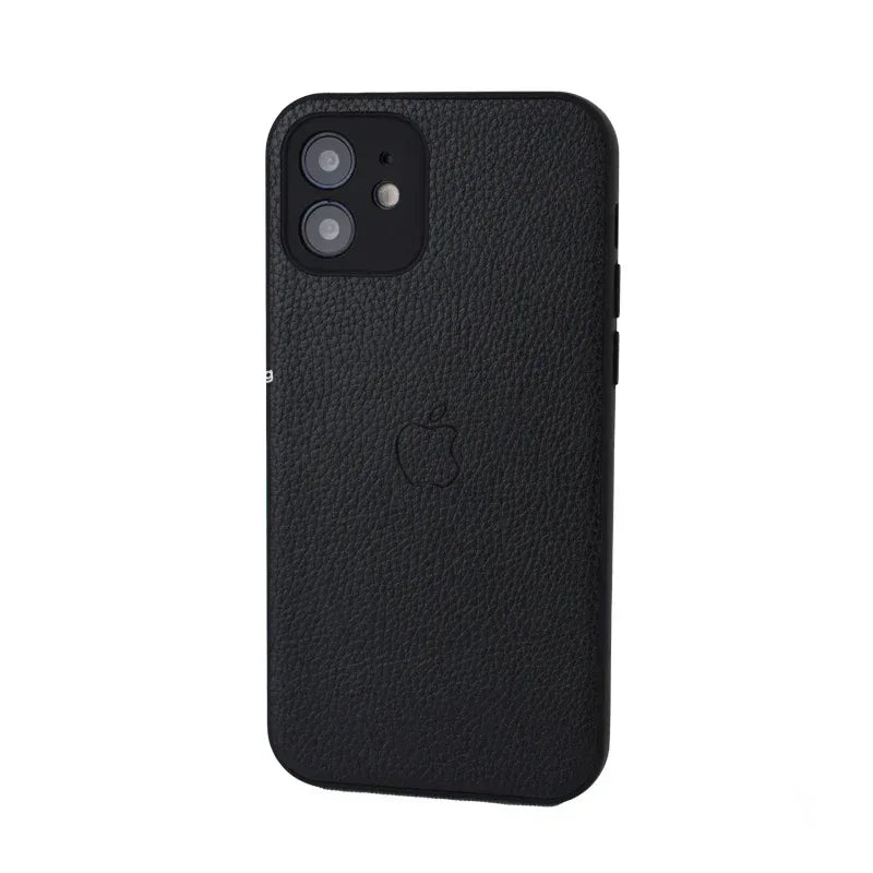 Slim Leather Camera Protection Case iPhone 12 - Three