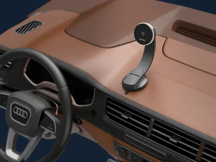 Momax Magnetic Wireless Charging Car Mount 15W CM25B - Three