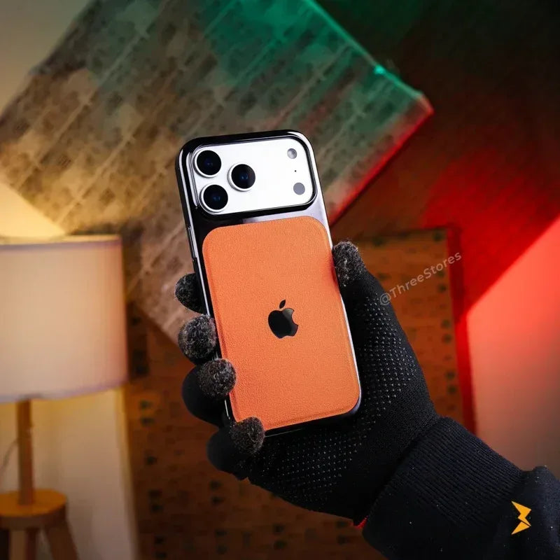 Tanned Matte Leather Case iPhone 17 Pro Max - Three