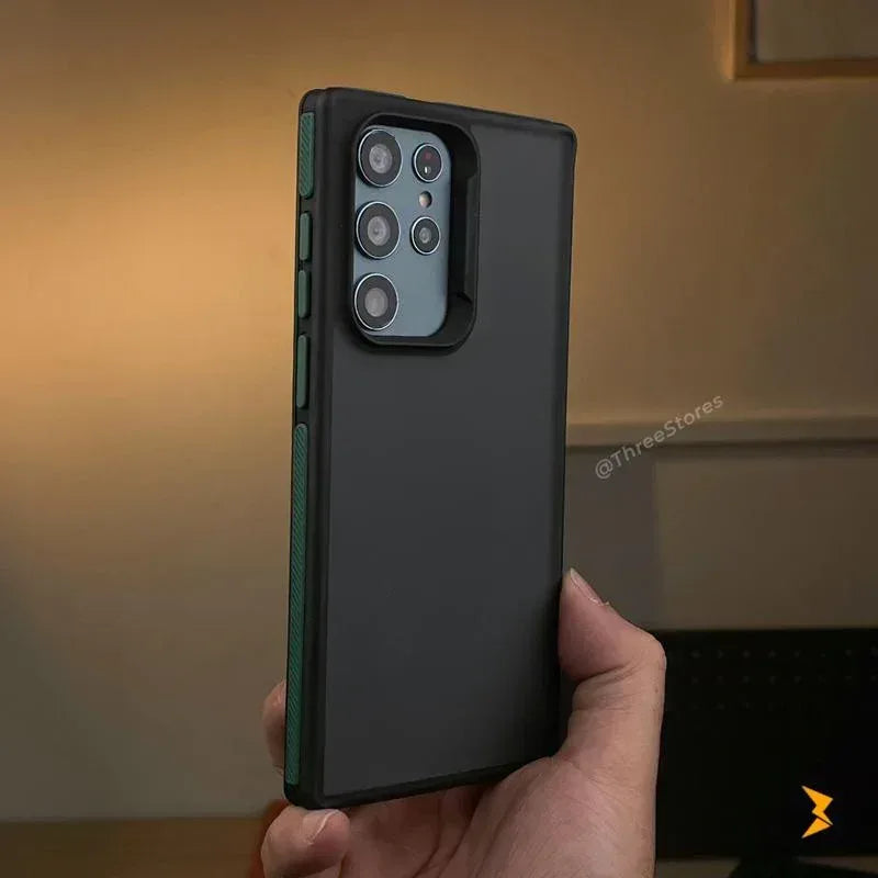 Thin City Colored Frame Case Samsung S22 Ultra - Three