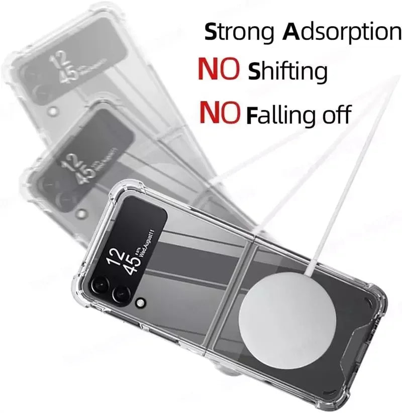 Transparent Magsafe Case Samsung Z Flip 4 - Three