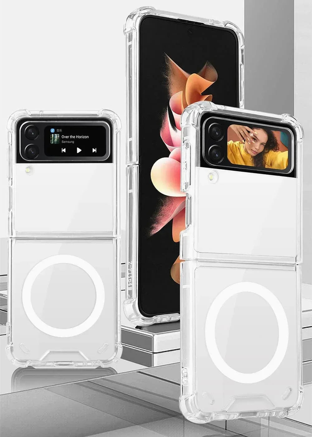 Transparent Magsafe Case Samsung Z Flip 6 - Three