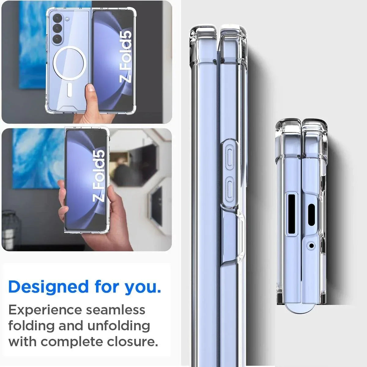 Transparent Magsafe Case Samsung Z Fold 5 - Three