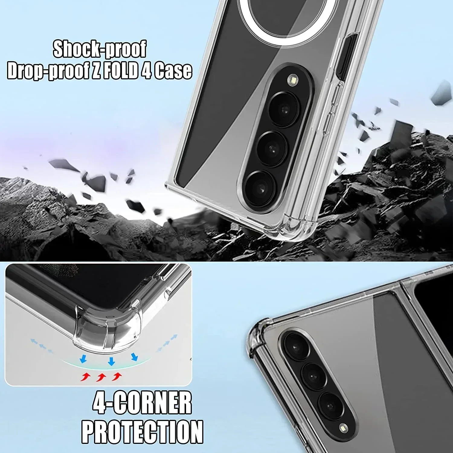 Transparent Magsafe Case Samsung Z Fold 7 - Three