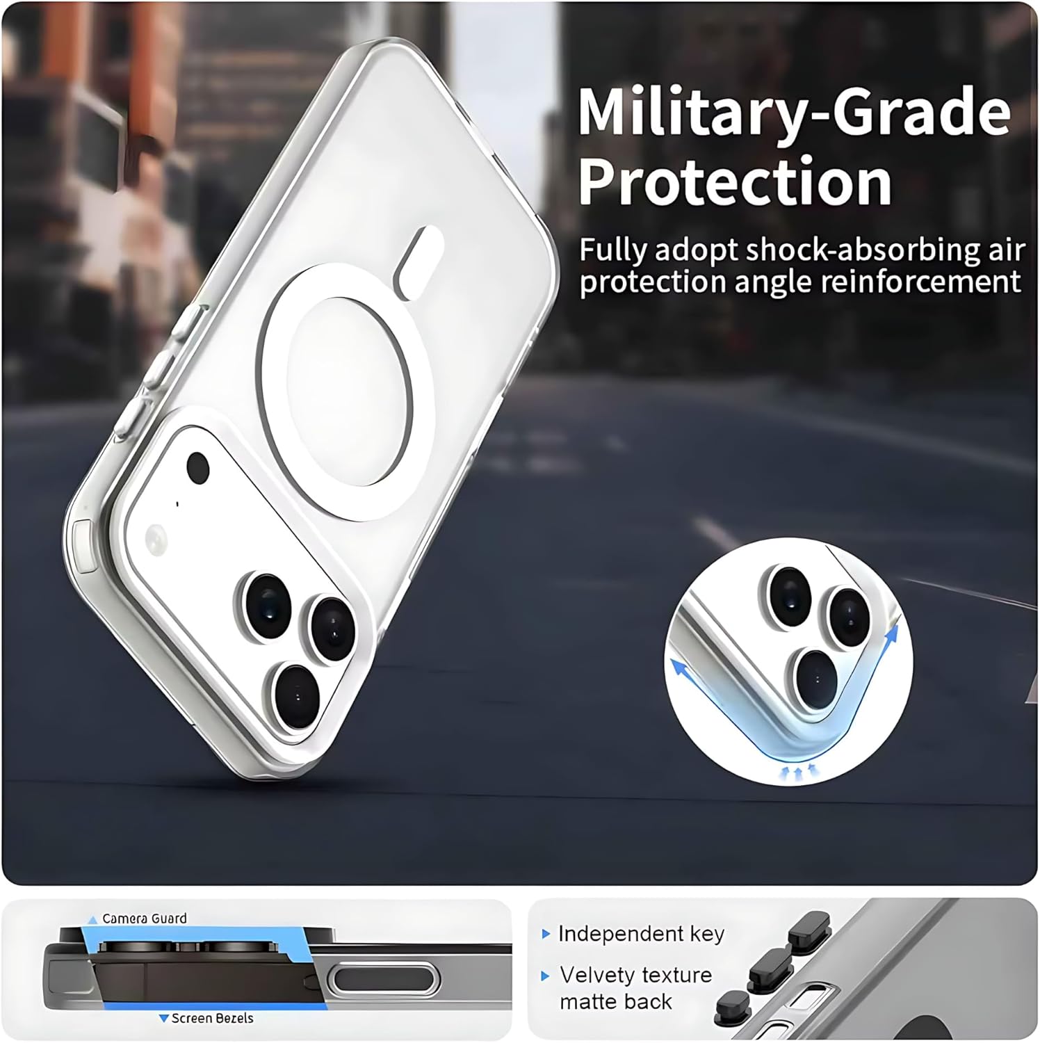 Transparent Magsafe Case iPhone 17 Pro Max