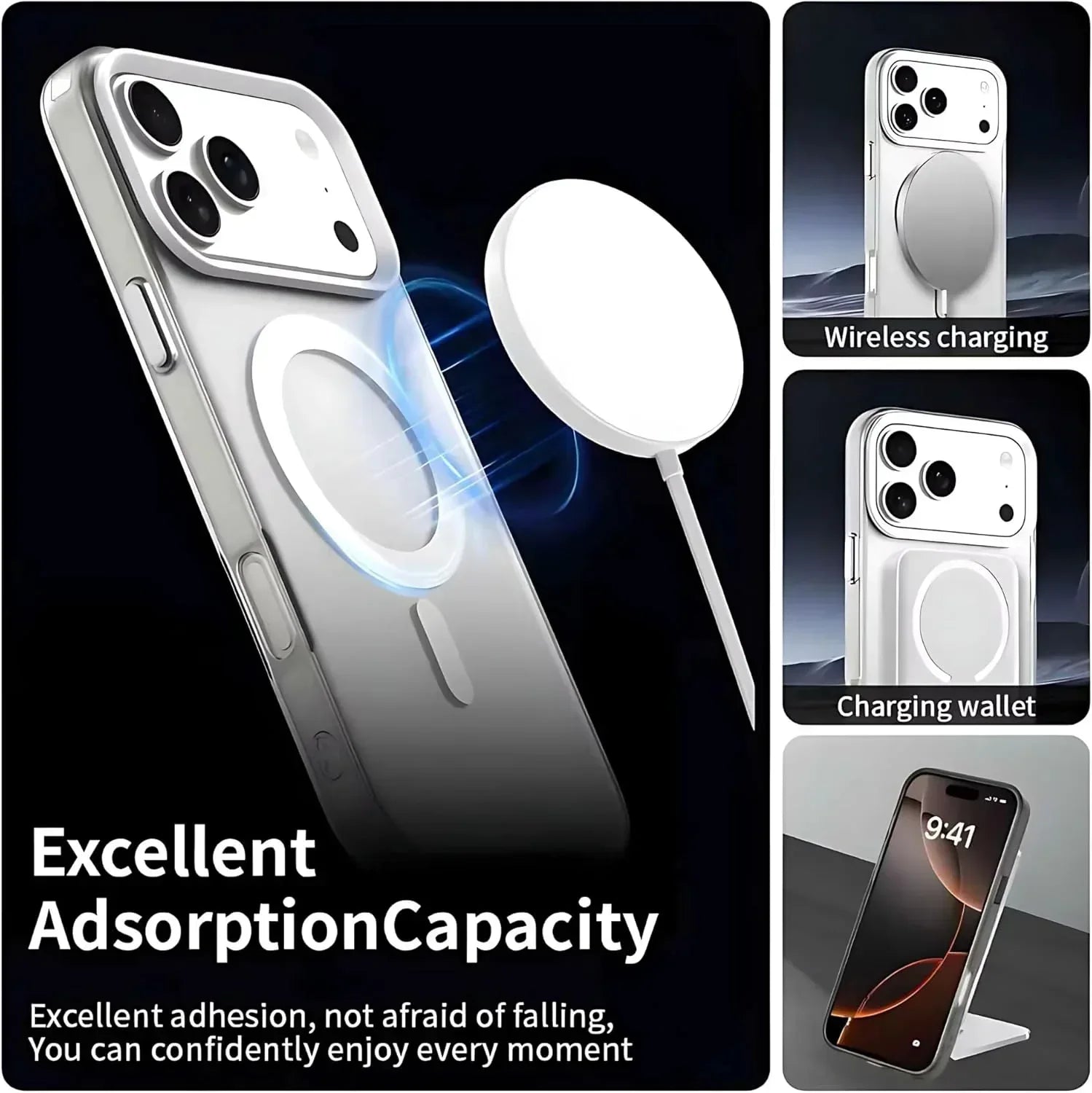Transparent Magsafe Case iPhone 17 Pro Max - Three