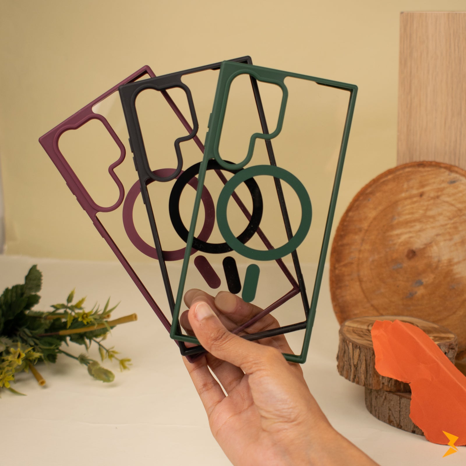 Transparent Magsafe Colors Case Samsung S23 Ultra