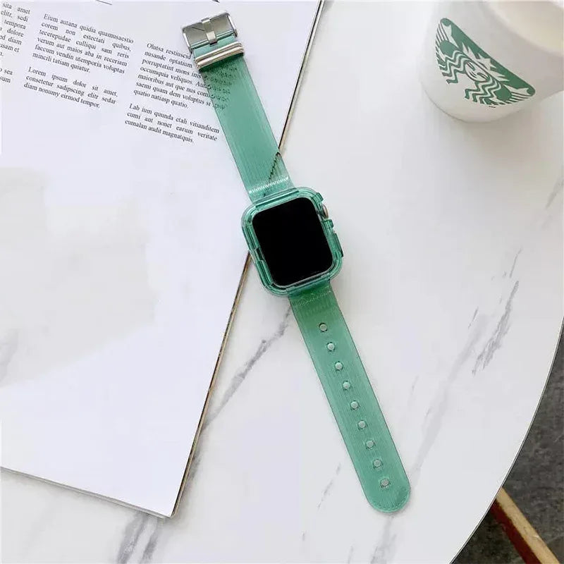 Transparent watch band J-63 - Three