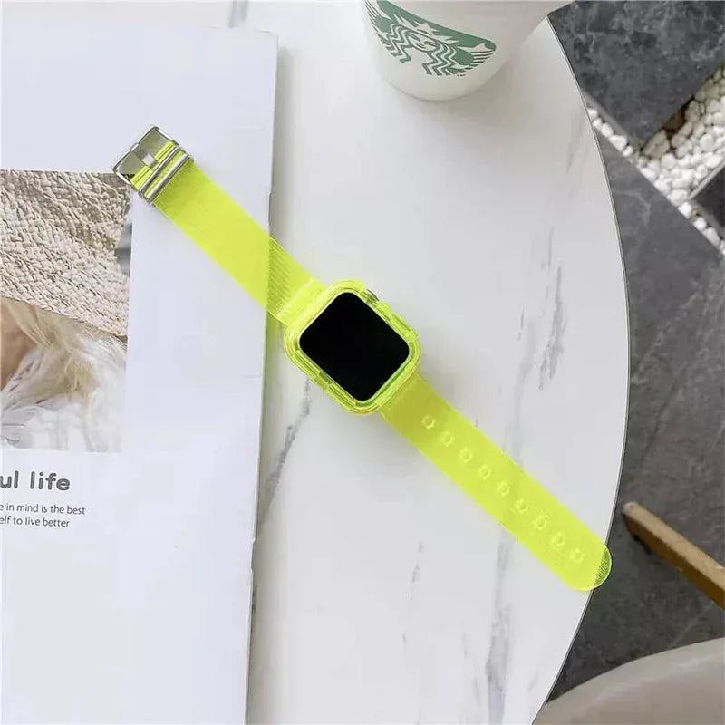 Transparent watch band J-63 - Three