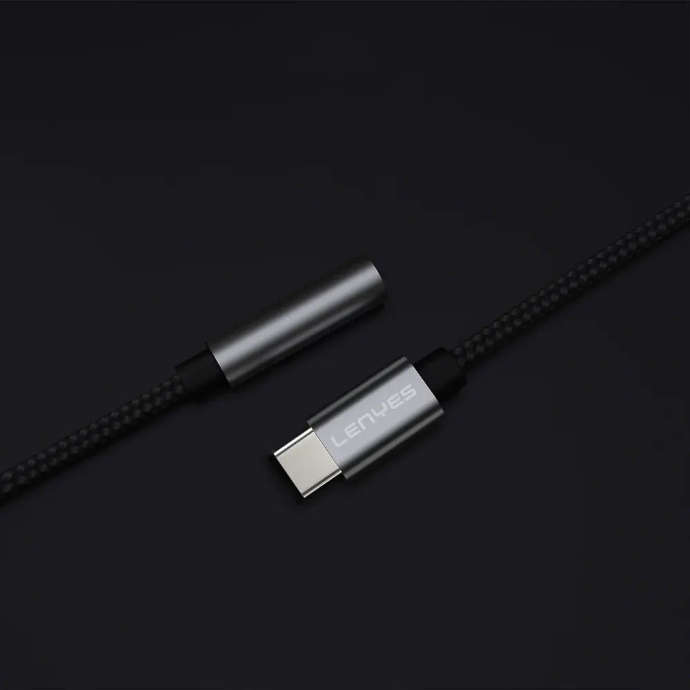 Lenyes Type-C to 3.5mm 3-in-1 Audio Adapter AX105