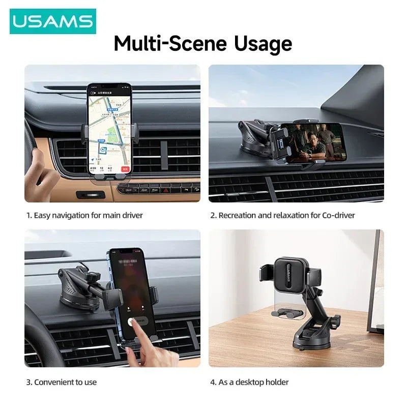 USAMS Car Holder Center Console Retractable US-ZJ072 - Three
