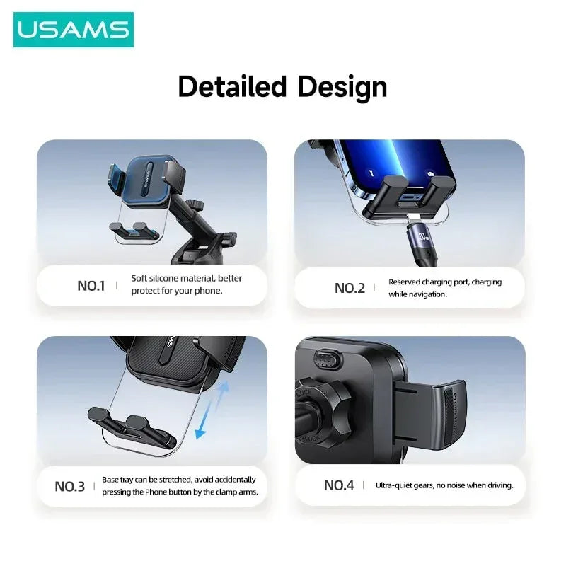 USAMS Car Holder Center Console Retractable US-ZJ072 - Three