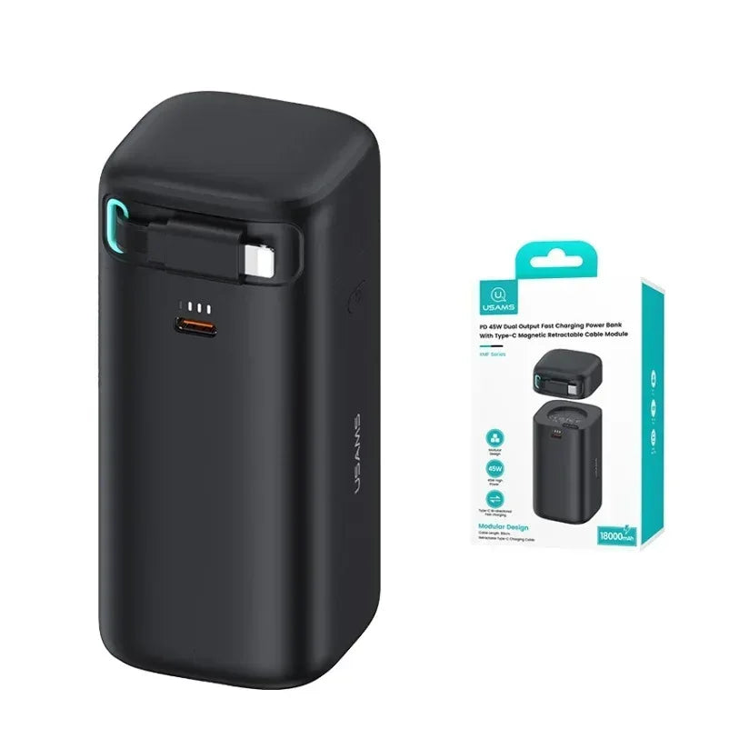USAMS PD45W Power Bank 18000mAh Lightning US-CD217 - Three