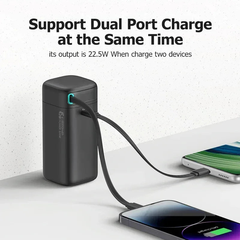 USAMS PD45W Power Bank 18000mAh Lightning US-CD217 - Three