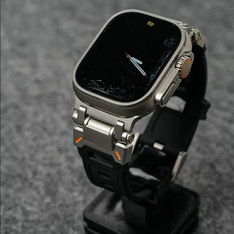 Mechanical Style Sport Silicone Band For Apple Watch - Three