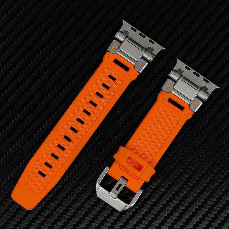 Mechanical Style Sport Silicone Band For Apple Watch - Three