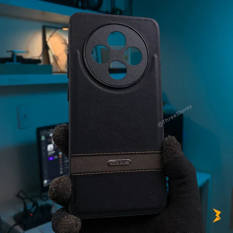 Ultra Slim Leather Case Oppo Reno 12f - Three