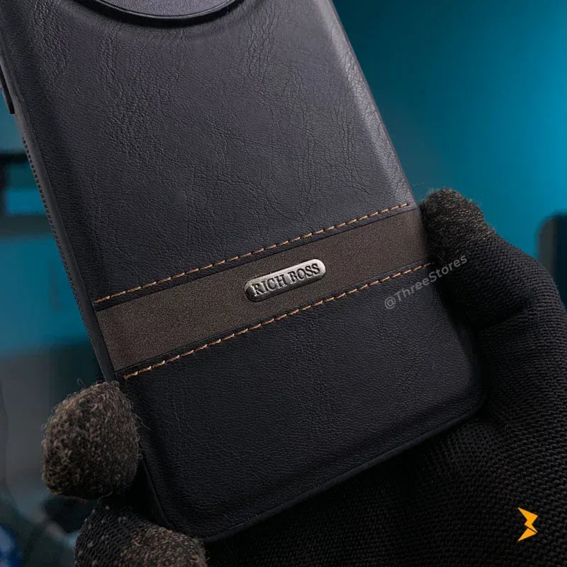 Ultra Slim Leather Case Oppo Reno 12f - Three