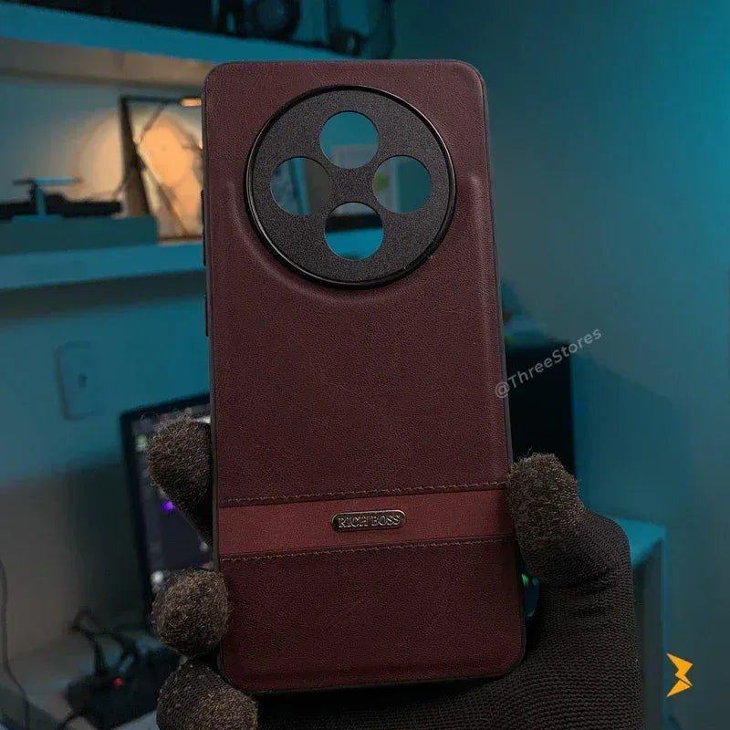 Ultra Slim Leather Case Oppo Reno 12f - Three