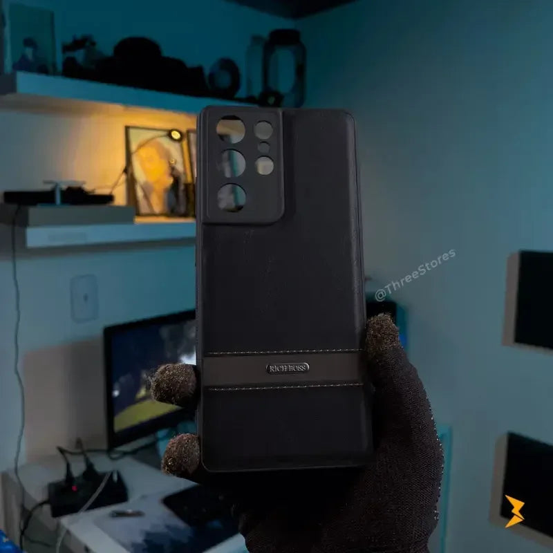 Ultra Slim Leather Case Samsung S21 Ultra - Three