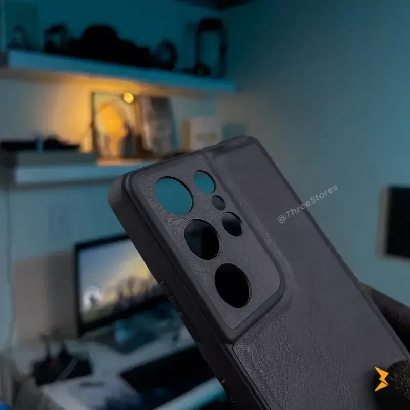 Ultra Slim Leather Case Samsung S21 Ultra - Three