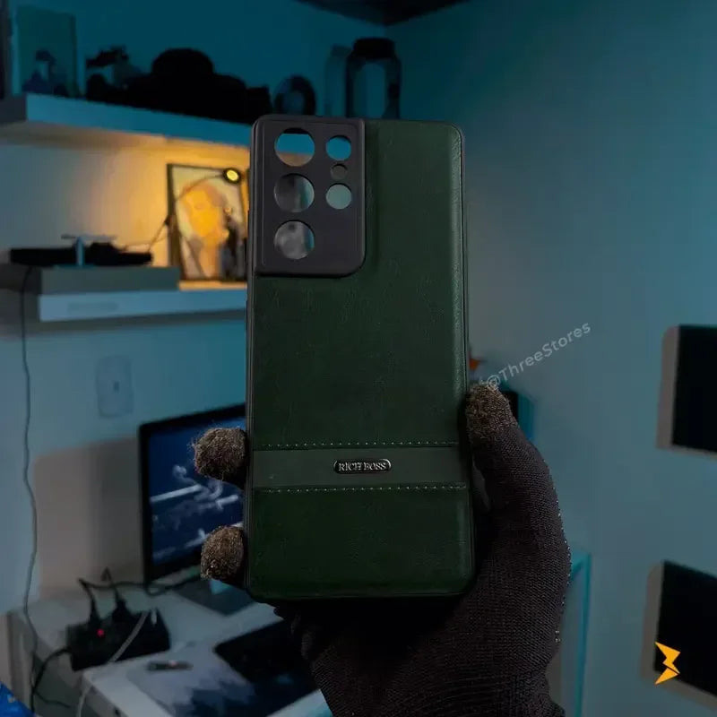 Ultra Slim Leather Case Samsung S21 Ultra - Three