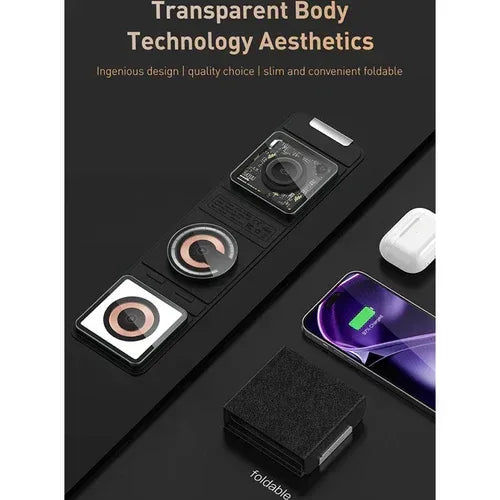 Maxco Magnetic Wireless Charger Noah Ark Series 15W MCW-02 - Three