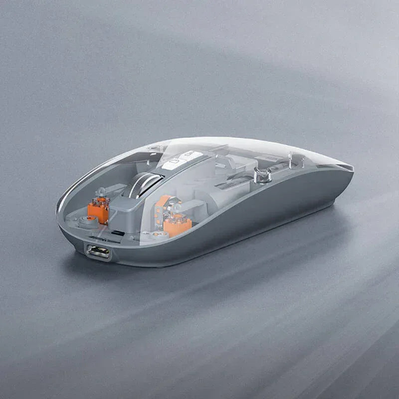 Crystal Transparent Wireless Mouse M233 - Three