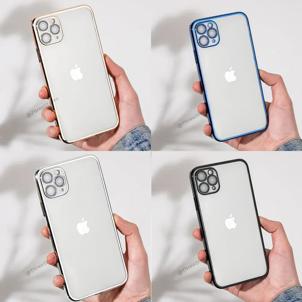 QY Glossy Transparent Camera Protective Case iPhone 11 Pro Max - Three