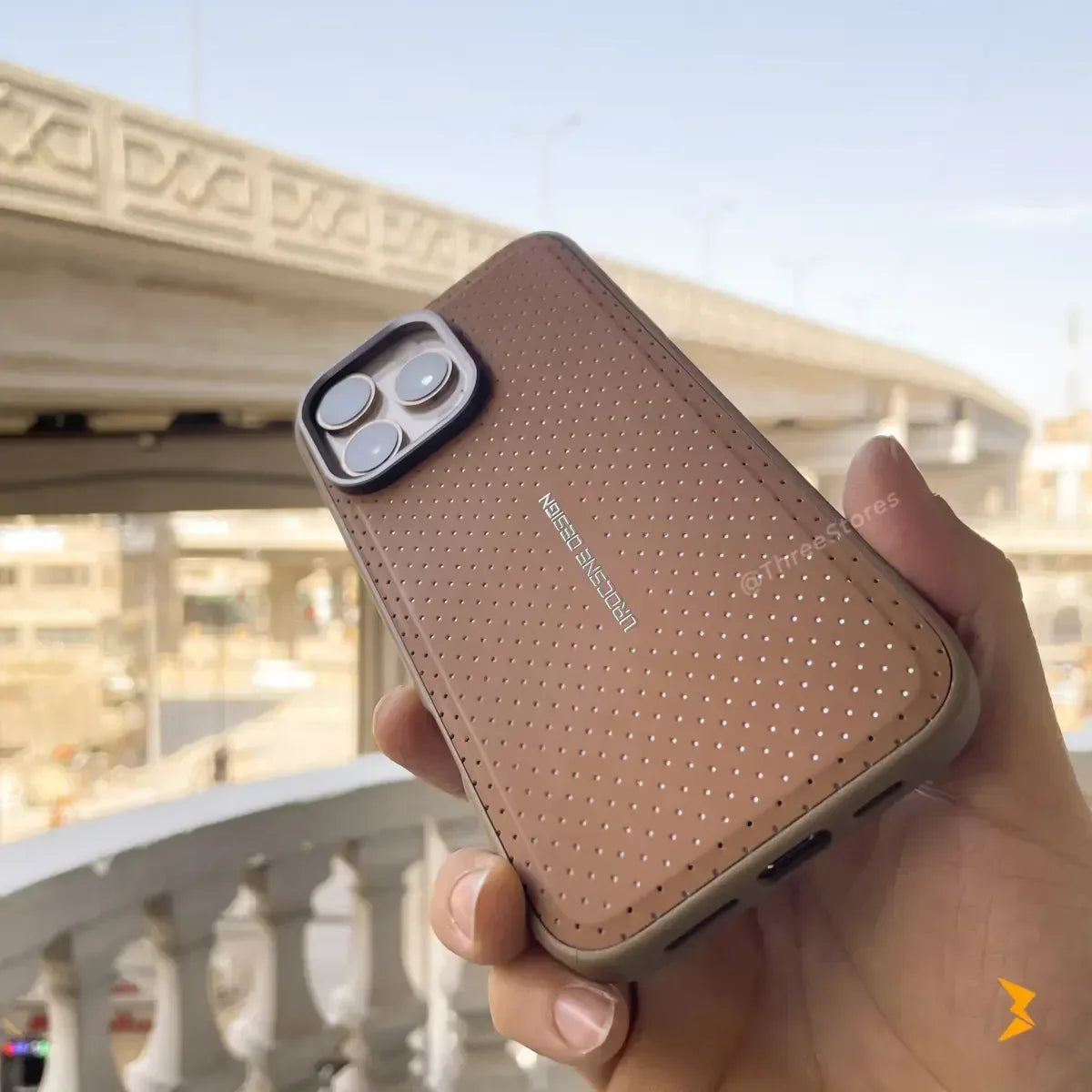 Urocsene Leather case iPhone 16 Pro Max - Three