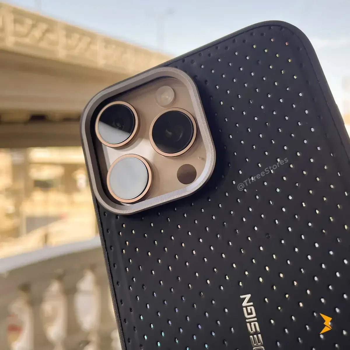 Urocsene Leather case iPhone 16 Pro Max - Three