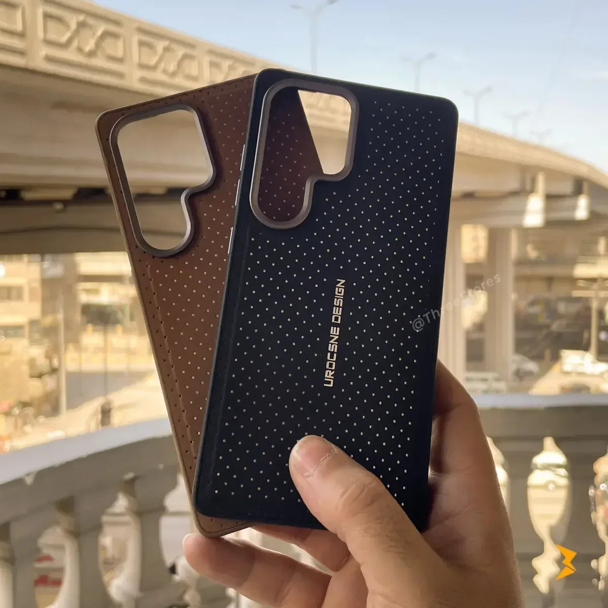 Urocsene Leather case Samsung S25 Ultra - Three