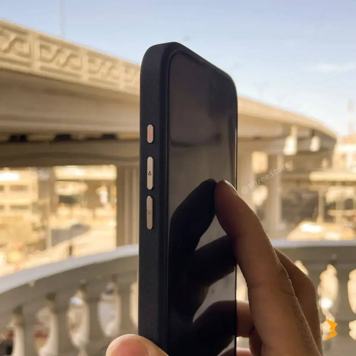 Urocsene Leather case iPhone 16 Pro Max - Three