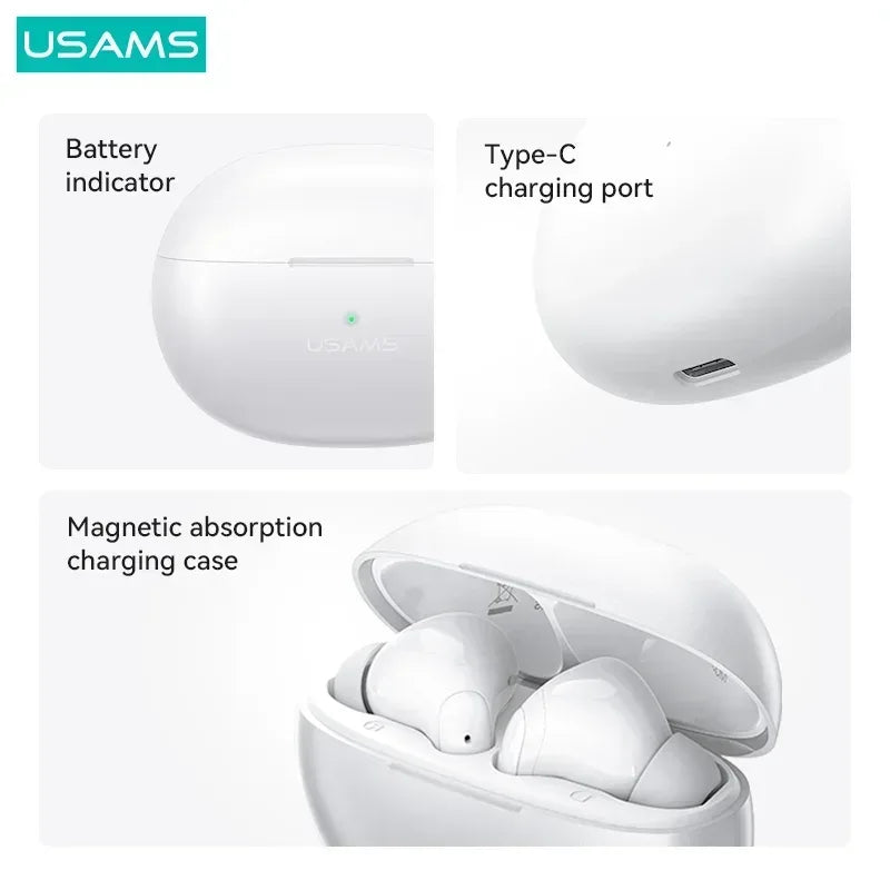 Usams Wireless Earphone TWS Earbuds X don Series XD18 - Three