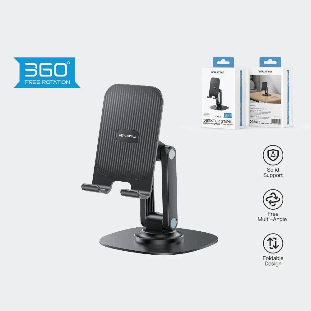 VIPLATINA 360 Rotating Metal Desktop Stand VH33 - Three