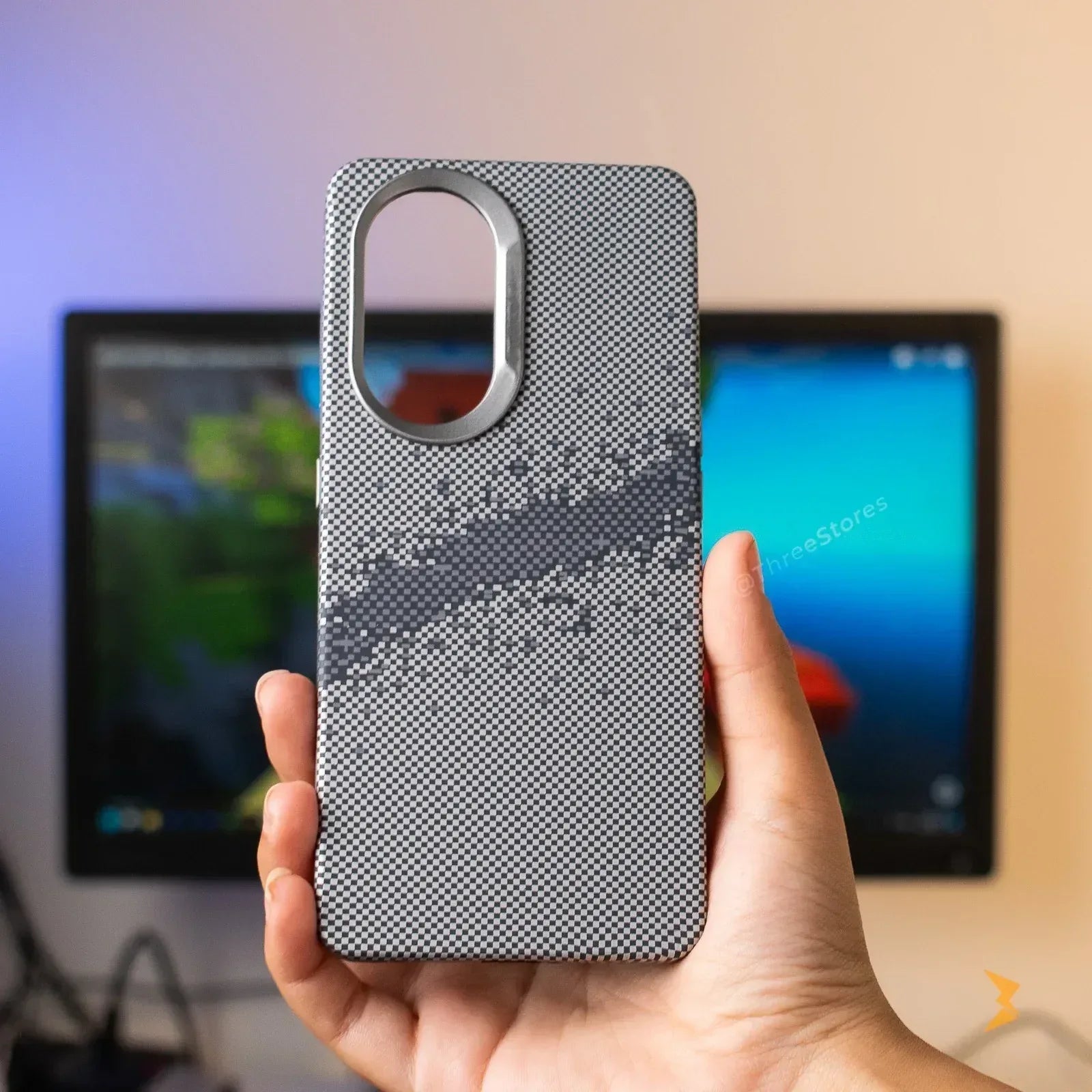 Vacation Style Carbon Case Reno 10 - Three