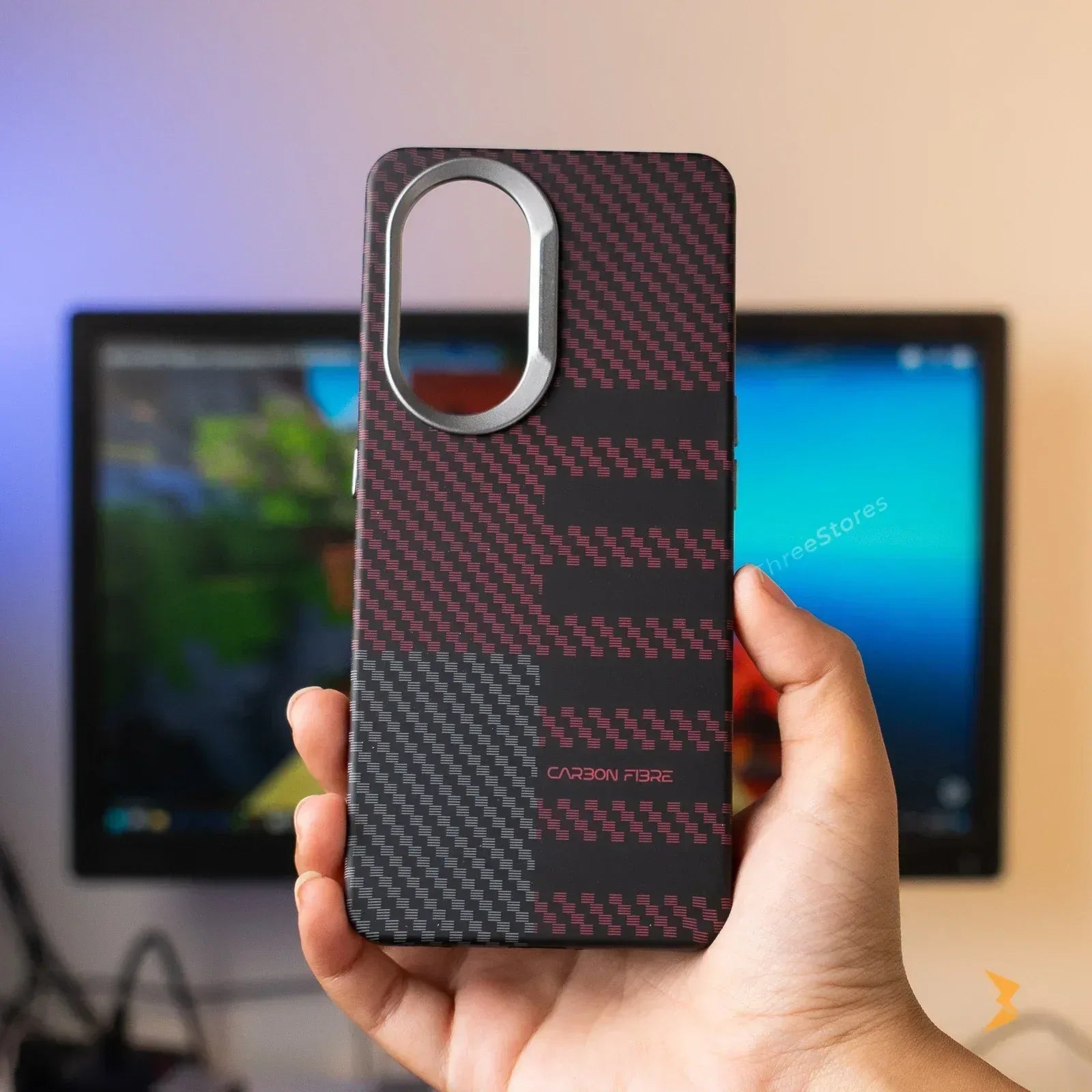 Vacation Style Carbon Case Reno 10 - Three