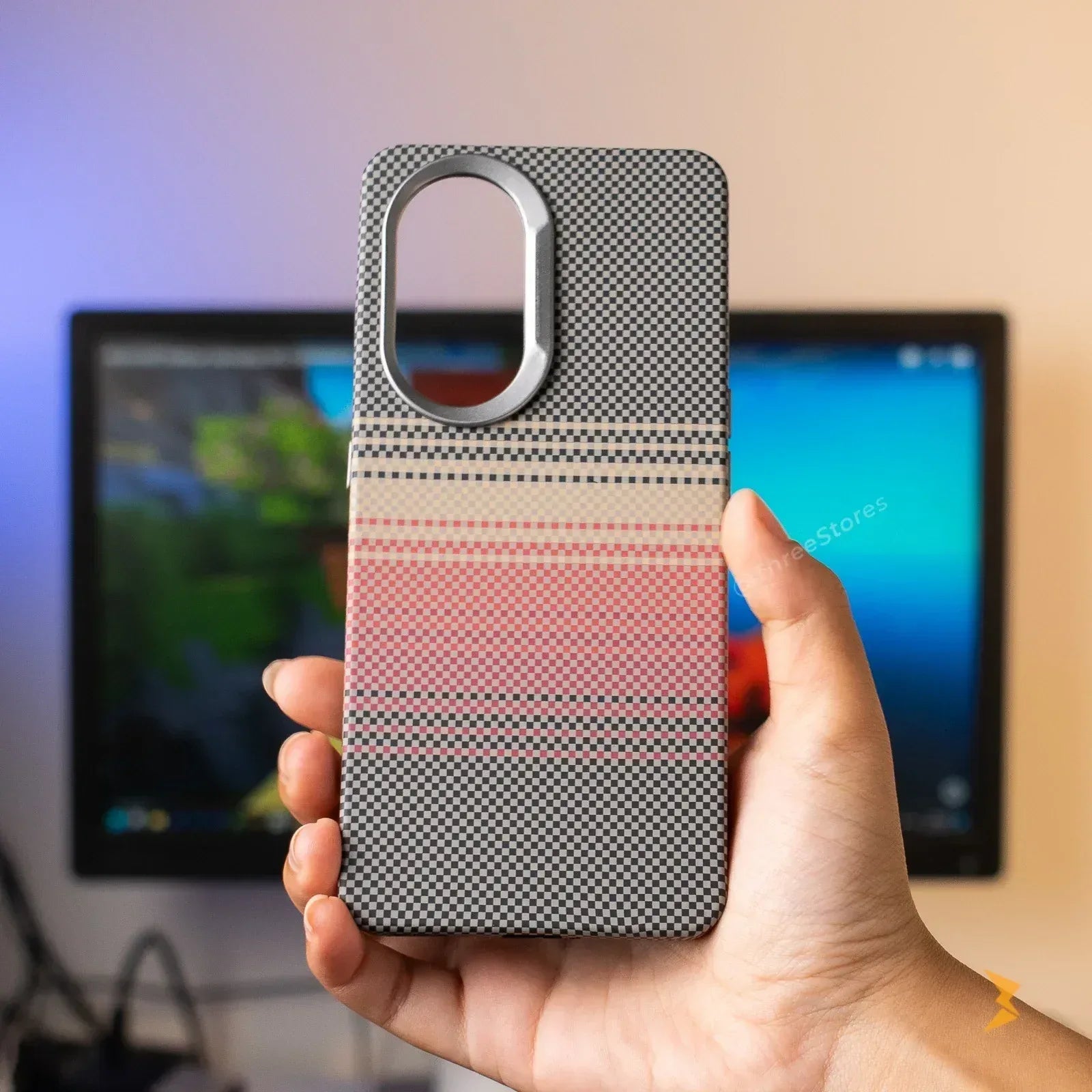 Vacation Style Carbon Case Reno 10 - Three