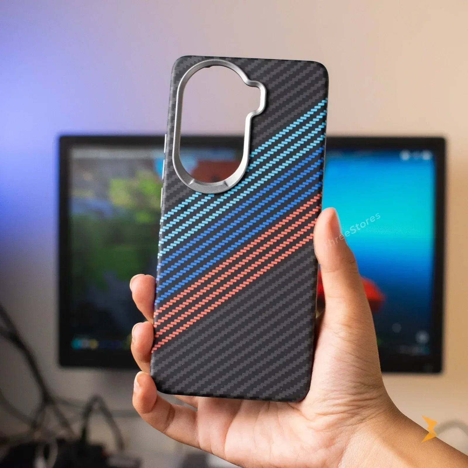 Vacation Style Carbon Case Reno 11 - Three
