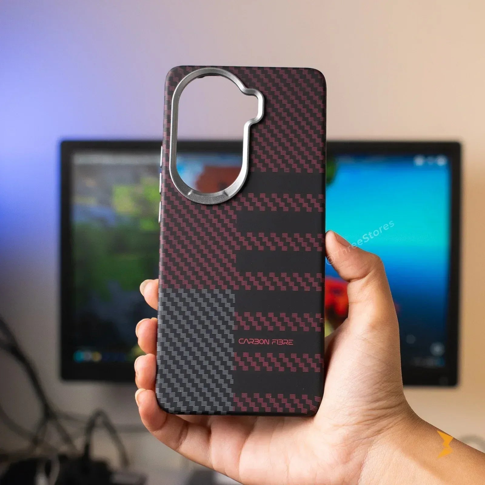 Vacation Style Carbon Case Reno 11 - Three