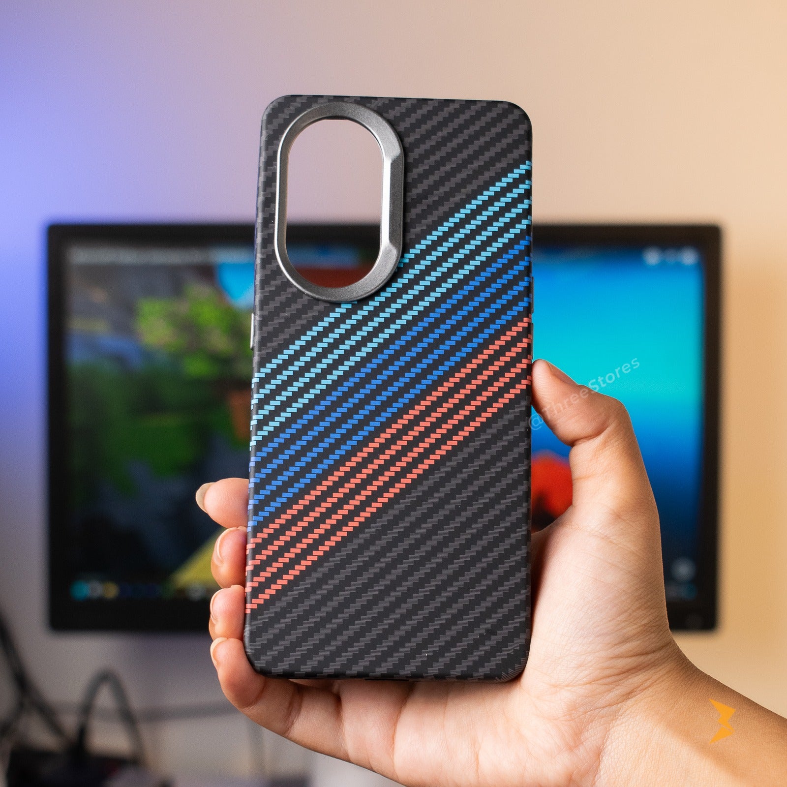 Vacation Style Carbon Case Reno 8T 5G