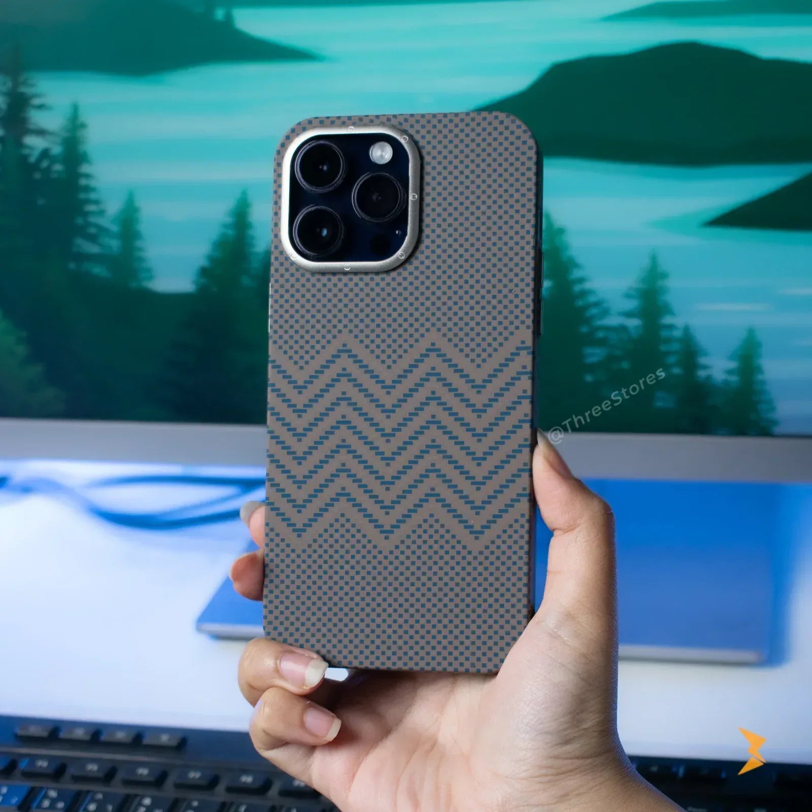 Vacation Style Carbon Case iPhone 15 Pro Max - Three