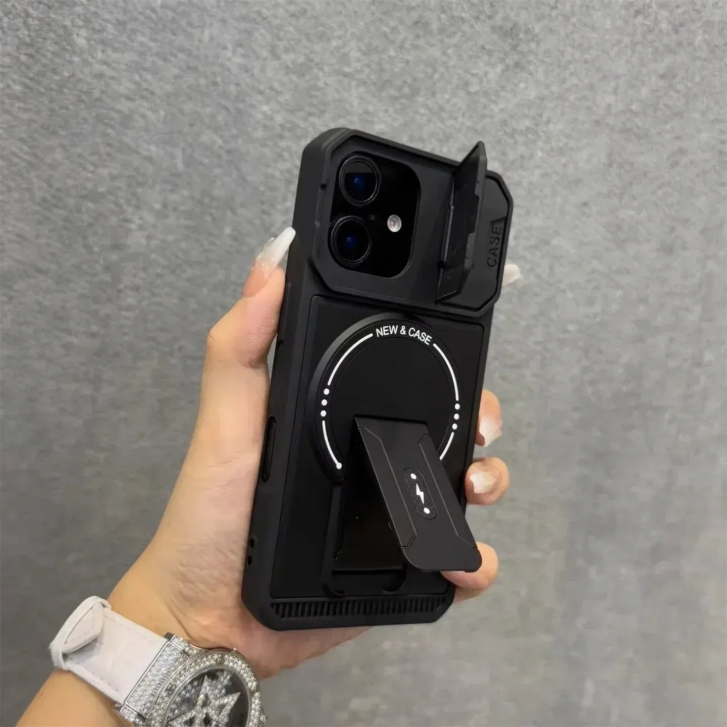 Vanguard CamShield Stand Magsafe Case iPhone 15 Pro Max - Three