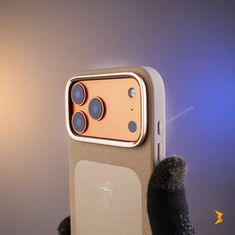 Vegan Leather Case iPhone 17 Pro Max - Three