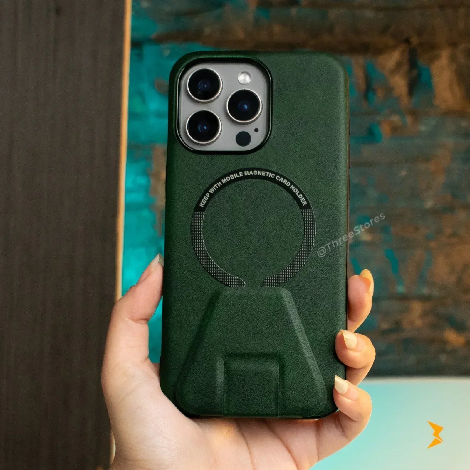 Vintage Leather Case iPhone 12 Pro - Three